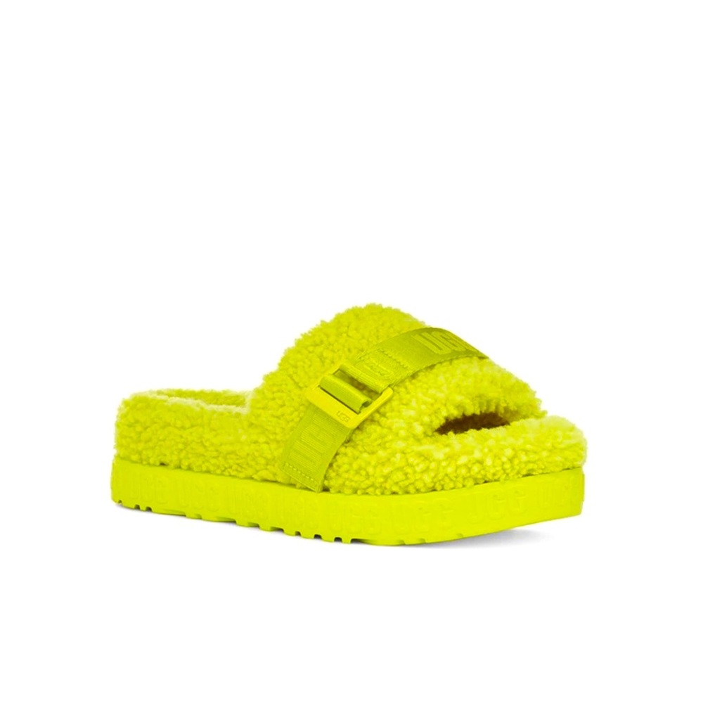 Ugg Fluffita slides in Sulfur